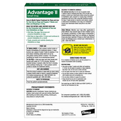 Advantage II, efecto en 12 horas, mata pulgas por contacto.