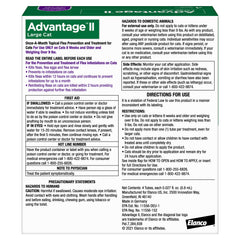Advantage II Gato Grande aplicación en la nuca del gato