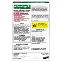 Advantage II: eficacia-12-horas contra pulgas en perros grandes