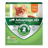 Advantage XD para gatos: aplicación en cuello base del cráneo, protección rápida.