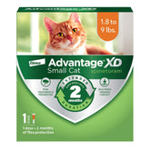 Advantage XD para gato pequeño: aplicación en nuca y protección contra pulgas