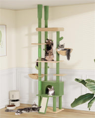 Aechonow arbol-gato-cama-percha-grande: descanso cómodo para gatos grandes