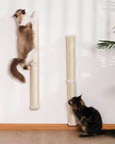 Rascador de pared para gato de 34 pulgadas, ideal para trepar.