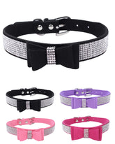 Aecllcea collar con diamantes para perro pequeño, ideal para salidas elegantes.