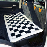 Cama para mascotas AEEISHOMEREFORM en respaldo trasero, superficie suave y antideslizante para viajes
