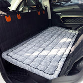 Colchoneta para coche AEEISHOMEREFORM con plaid gris, cómodo y seguro para tu perro