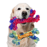 Mordedor indestructible de Aelflane para perros grandes, promueve higiene dental.