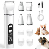 Kit de cuidado Aenncci 4 en 1 con cortapelo silencioso para perros, experiencia tranquila