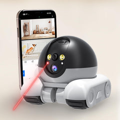 AEZ Robot con doble lente frontal y trasero para monitoreo 360° en casa