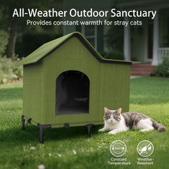AFEIOFT refugio-invierno-aislado mantiene a los gatos secos y cálidos.