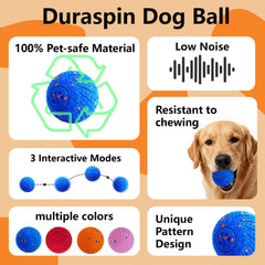 Bola con rebote automático para mantener al perro activo sin intervención constante.