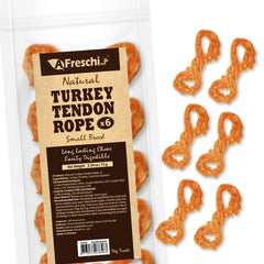 A Freschi srl tendones de pavo para perros, empaque de 6 unidades para masticación saludable