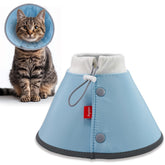 Cono suave Agape para recuperación de gatos, ligero y cómodo.