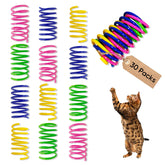 AGYM resorte espiral para gatos en primer plano, ideal para juego interactivo.