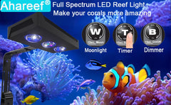 Ahareef 35W luz LED para arrecifes, atardecer realista para el acuario.