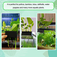 Aidmi montaje en tanque con soporte para plantas, opción versátil y limpia.