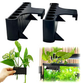 Aidmi soporte de plantas para acuario con 7 huecos y gancho largo, estabilidad superior.