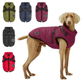 Aimydog abrigo de invierno con arnés integrado para paseos cómodos