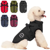 AIMYDOG abrigo para perro vista frontal mantiene calor y comodidad en paseos
