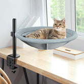 AIPERRO cama-escritorio-gato con giro 360°, cercanía durante el trabajo.