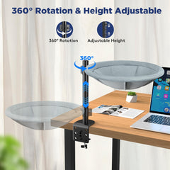 AIPERRO cama-escritorio-gato, altura ajustable hasta 14 pulgadas.