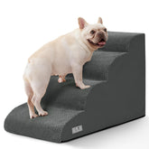 Airpanda escaleras para perros de 4 pasos para subir a la cama con seguridad