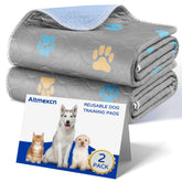 Aitmexcn alfombrilla para cachorros 32x36 gris claro, ideal para entrenamiento.