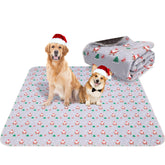 Aitmexcn almohadilla lavable navideña para perros, alta absorción para entrenamiento