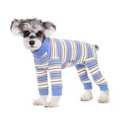 AITOLI traje recuperación para perro rayas frente, mantiene el pelo contenido y ayuda con la higiene.