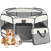 Aivituvin corralito plegable para mascotas: área de juego segura para perros y cachorros.