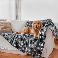 AIWEK manta impermeable para mascotas, frente sherpa suave para siestas cálidas