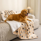 Manta AIWEK para perros impermeable con dibujo de patas