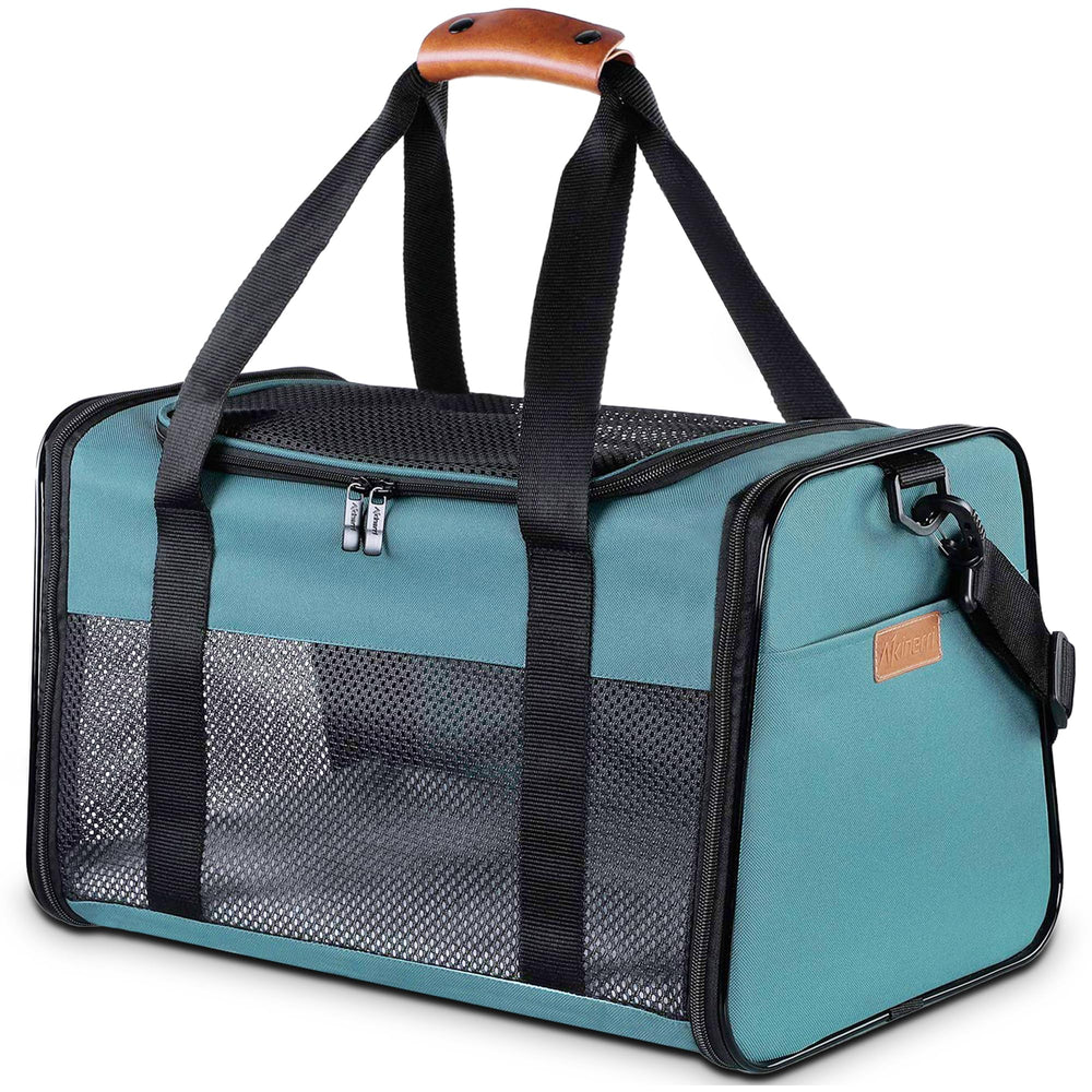 Transportín portátil Akinerri para mascotas, plegable y fácil de transportar.
