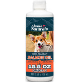 Alaska Naturals: botella de aceite de salmón para perros en vertido