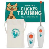 ALBERT & MIA kit completo de entrenamiento para gatos, ideal para iniciar sesiones de refuerzo positivo.