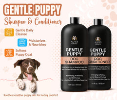 ALFIE'S CHOICE acondicionador para perros en bote facilita un pelaje suave.