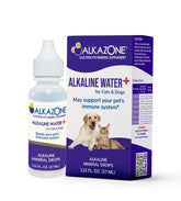 Alkazone Gotas en botella para gatos y perros, mantiene el agua alcalina.
