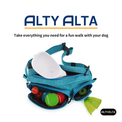 ALTYALTA EZ Dog Walking Rinonera con enganche lateral para mantener la correa segura