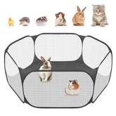 Amakunft corral para animales pequeños con malla transparente, ideal para visibilidad y ventilación.