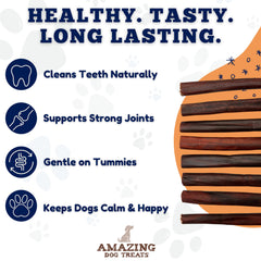 Amazing Dog Treats barra colageno 12 pulgadas mejora movilidad y soporte articular