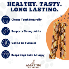 Amazing Dog Treats palito de colágeno para higiene dental natural.