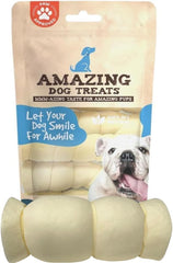 Amazing Dog Treats: rollos-cachete-res mega gruesos, ideales para masticadores fuertes.