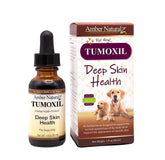 Amber NaturalZ Tumoxil, frasco de vidrio para dosis segura en perros