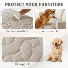 Ameritex cobertor anti-deslizante para sillón mantiene la manta en su sitio