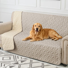 Ameritex cobertura impermeable para mascotas sobre sofá protege muebles
