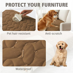 Ameritex detalle antideslizante con patitas de perro mantiene la funda en su lugar.