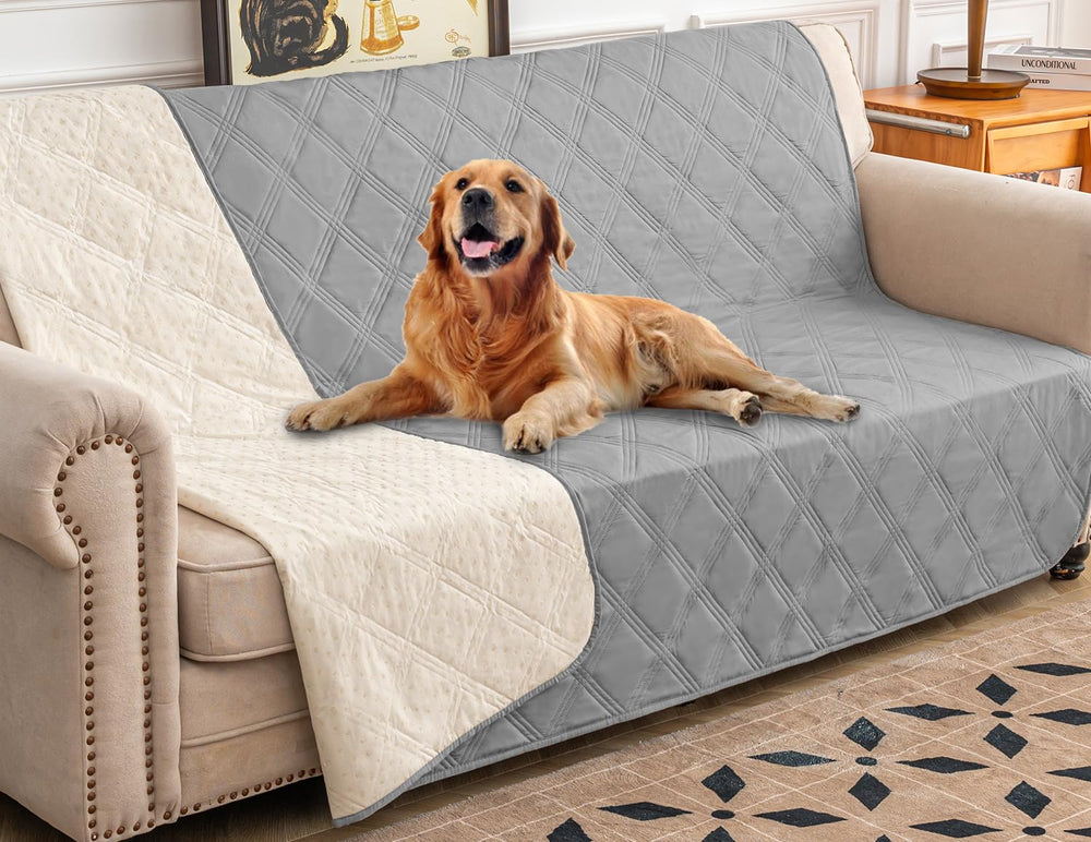 Funda impermeable Ameritex para cama de perro protege el mueble ante derrames.