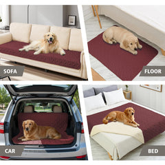 Ameritex manta cama perro lujo anti-deslizante para bordes y rincones.
