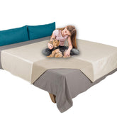 Manta Ameritex para mascotas impermeable y reversible protege el sofá en crema beige