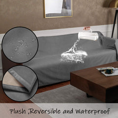 Ameritex manta-reversible dos colores velour y felpa coral 82x82: versatilidad visual.